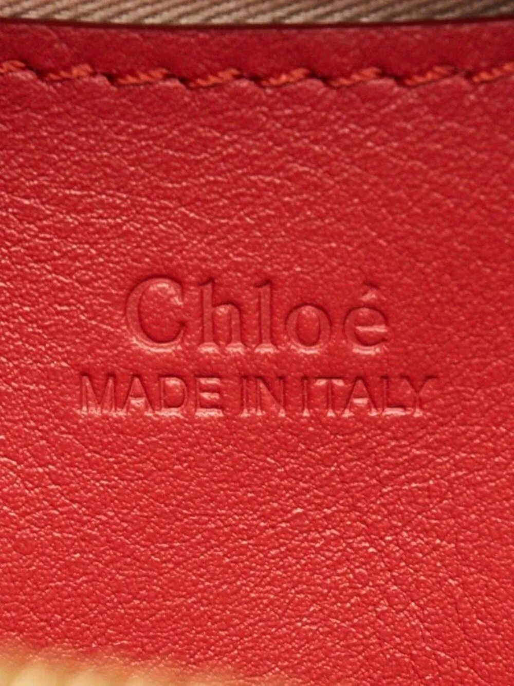 Chloe Red Leather Embroidered Horse Belt Bag - Picture 8 of 11